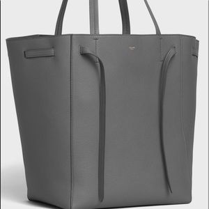 Authentic Celine Medium Grey Cabas Phantom SoftGrained